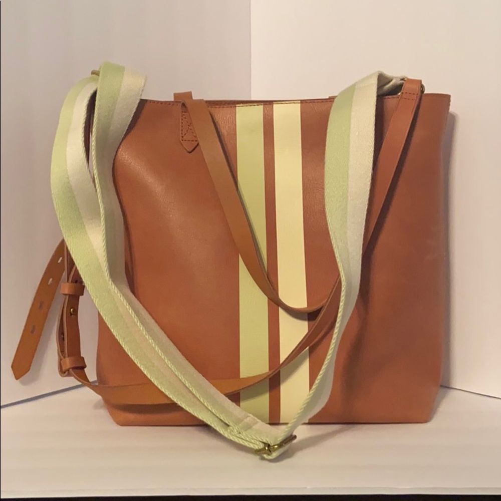 Madewell Tan and Cream Tote Bag